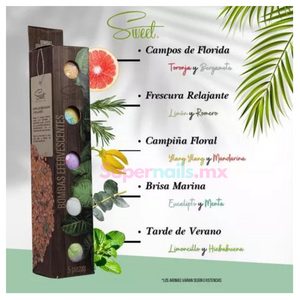 Bombas Efervescentes Spa Sweet Natural Colección c/ 5 piezas diferentes aromas