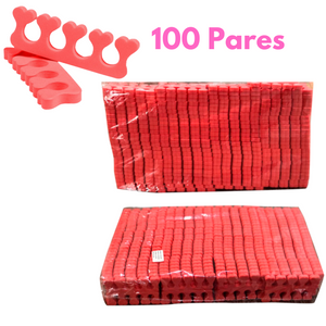 Separador de Dedos paquete con 100 pares color a escoger