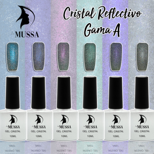 Gel Cristal A Lé MUSSA (Fotosensible y/o Reflectivo) pieza