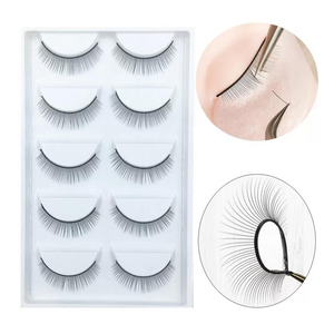Pestañas de Prácticas Para Maniquí Blister c/5 Pares