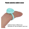 Anillos para Pegamento de Extensiones de Pestañas Forma Corazon 100 piezas Menta