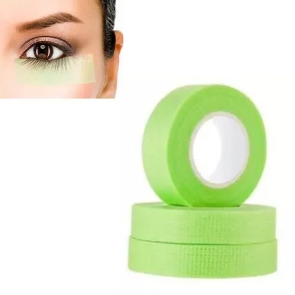 Cinta Micropore Para Extensiones de Pestañas Color Verde
