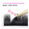 Extensiones de Pestañas Nagaraku Bloom Auto Floración Aplicación Mink 1x1 tres medidas