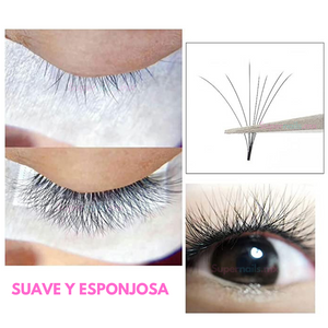 Extensiones de Pestañas Nagaraku Bloom Auto Floración Aplicación Mink 1x1 tres medidas