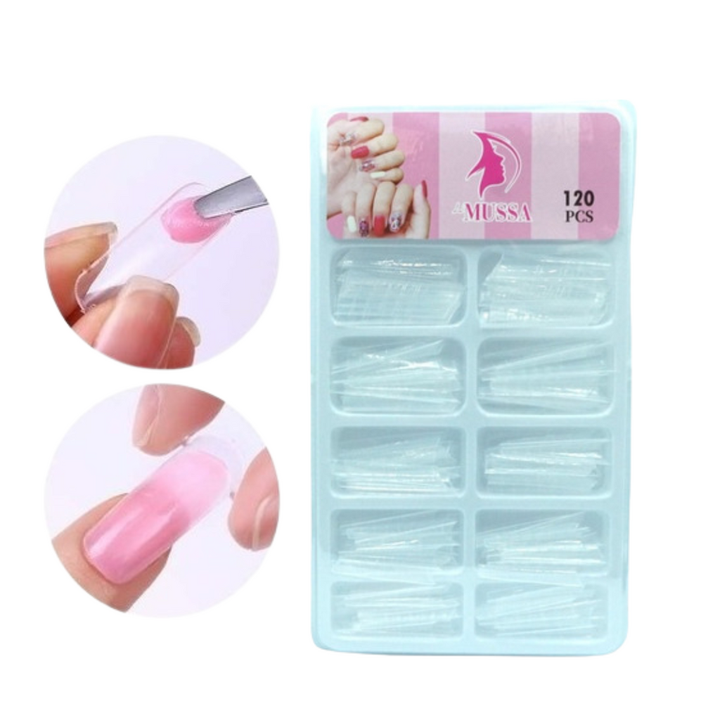 Tips Dual System Lé Mussa 120 Piezas para Polygel