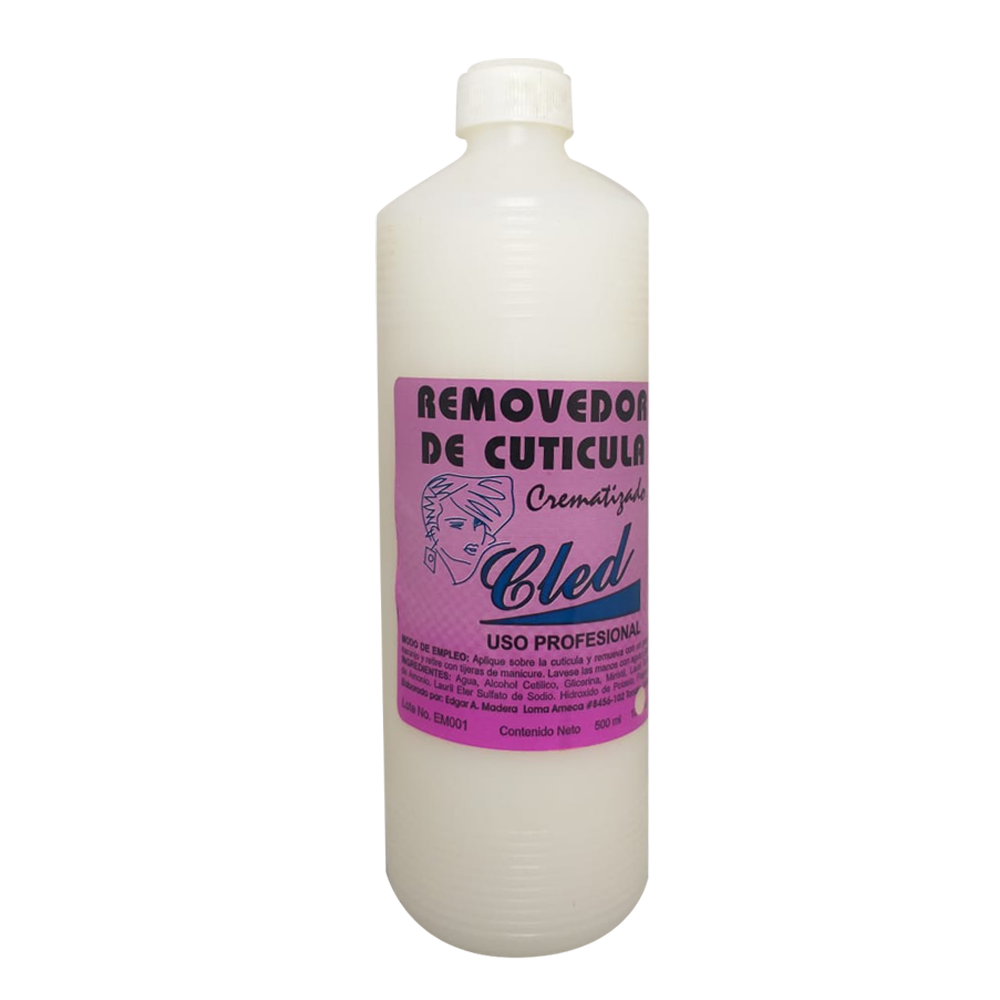 Removedor de Cutícula Cled Crematizado Blanco 500 ml.
